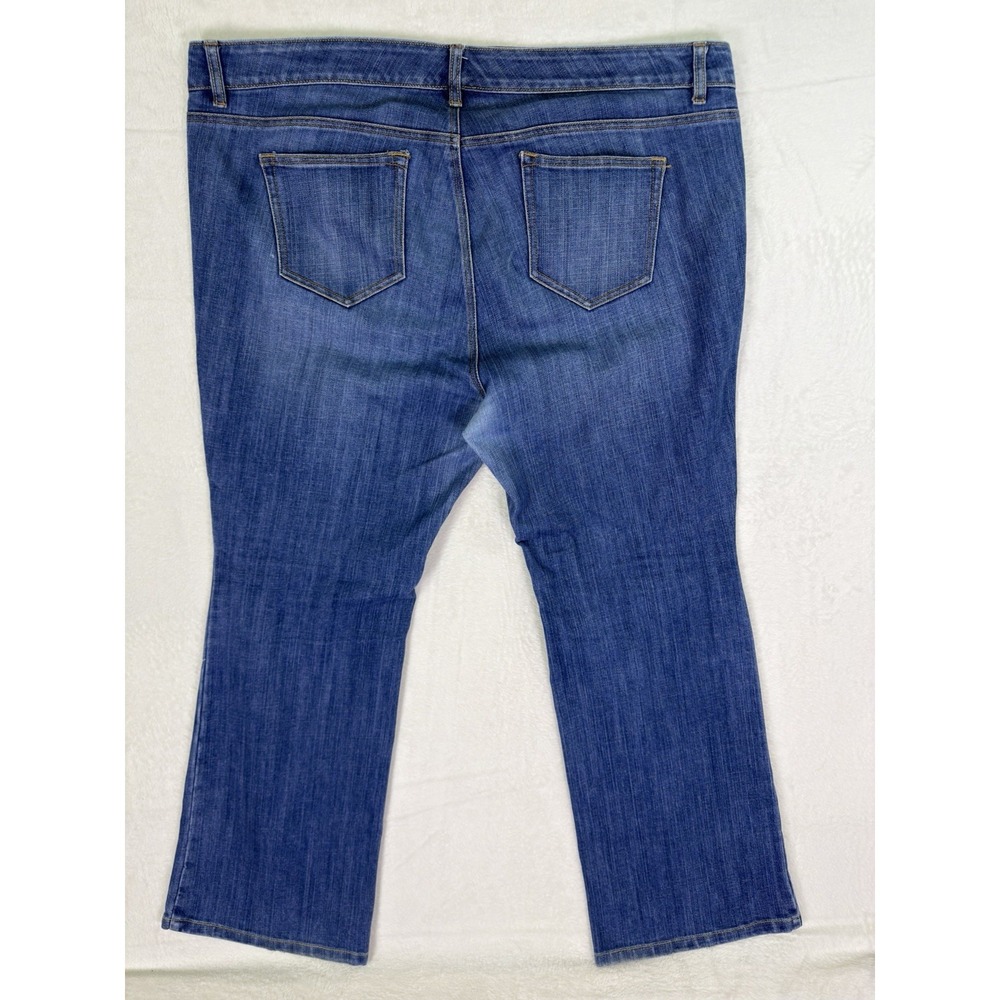 Old Navy Jeans Womens‎ 20 Plus Blue Medium Wash Flirt Mid Rise Bootcut Stretch - Picture 2 of 8